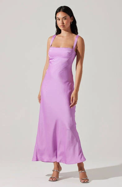 cocktail dress Astr The Label Stacie Satin Maxi Dress ASTR the Label $128