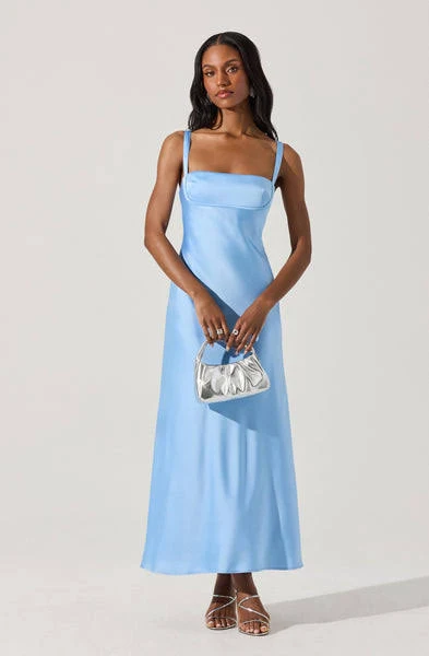 cocktail dress Astr The Label Stacie Satin Maxi Dress ASTR the Label $128