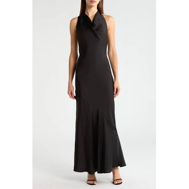 dress Astr The Label Varya Cowl Neck Satin Maxi Dress Nordstrom $109