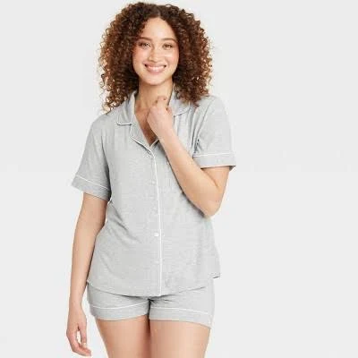 matching set Auden Women's Cloud Knit Modal Pajama Set Target $25