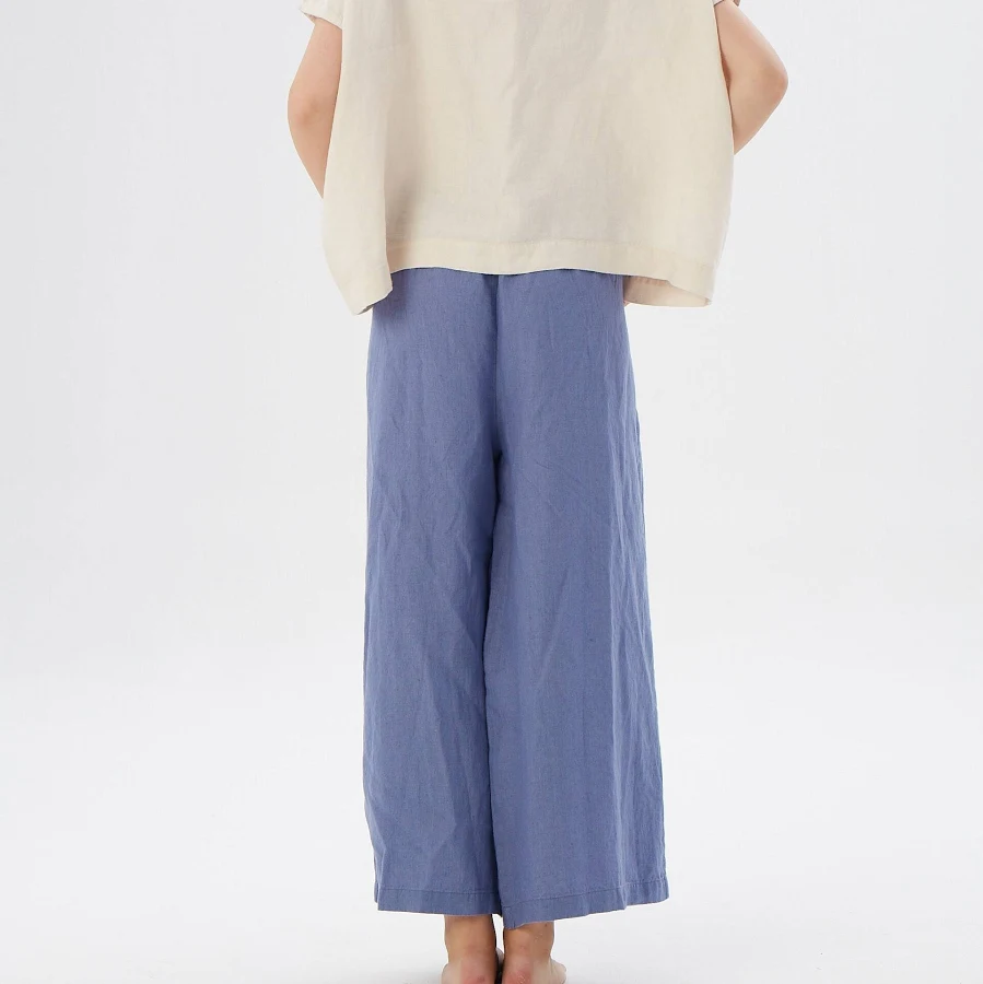 pants Austin Linen High Waist Culottes with Square Pockets Etsy - LinenByMN $78.16