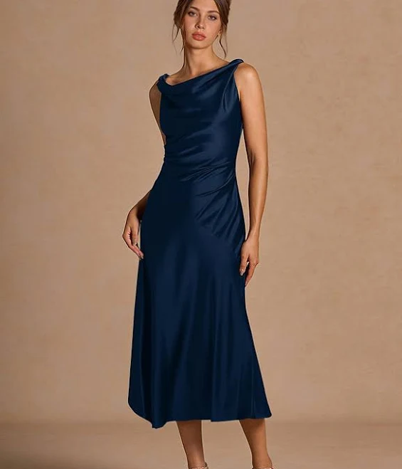 dress Azazie Cowl Sheath Midi Dresses Azazie.com $89.1