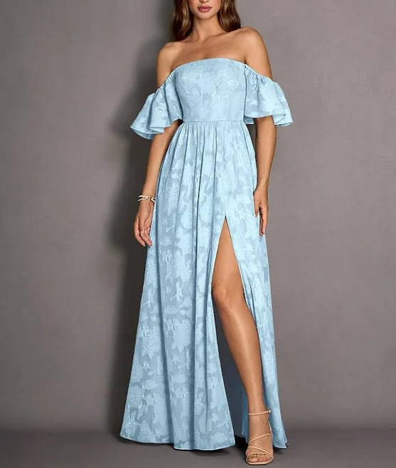 dress Azazie Kallista Sky Blue Maxi Dress Azazie.com $149