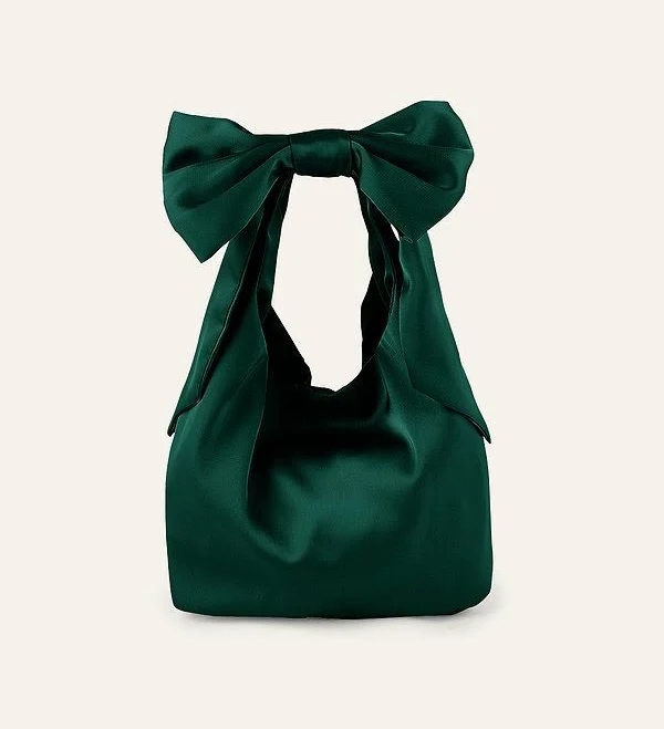 bag Azazie women's Bags Emerald Stretch Satin Bridesmaids Satin Azazie.com $29