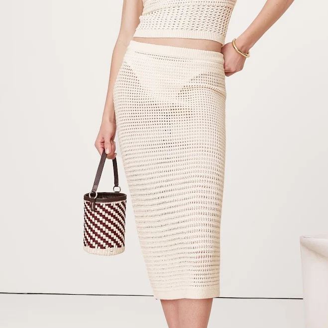 skirt Banana Republic Women's Cotton Crochet Mesh Skirt Banana Republic $43.99