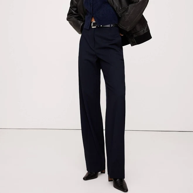 pants Banana Republic Women's High-Rise Modern Straight Italian Wool Pants Banana Republic $198