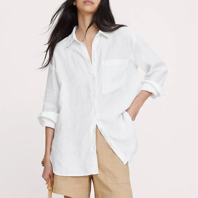 jacket Banana Republic Women's Oversized Linen Shirt Banana Republic $98