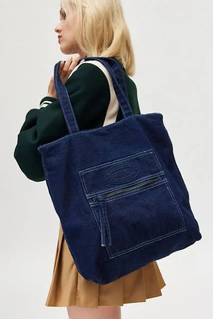 bag BDG Logo Washed Denim Tote Bag Urban Outfitters $30