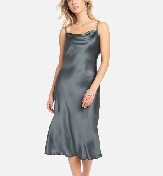 dress Bebe Women's Dresses Bebe Cowl Neck Midi Satin Slip Dress Poshmark $25