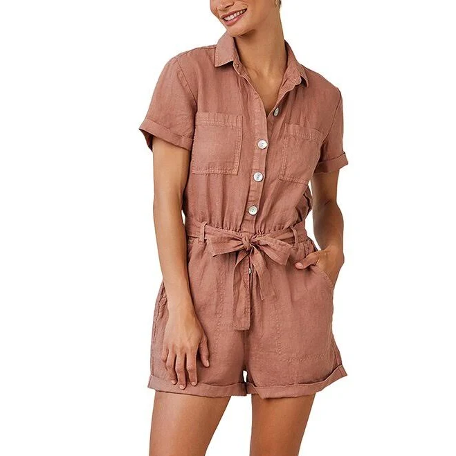 romper Bella Dahl Women's Rolled Hem Utility Romper ShopSimon $50.98
