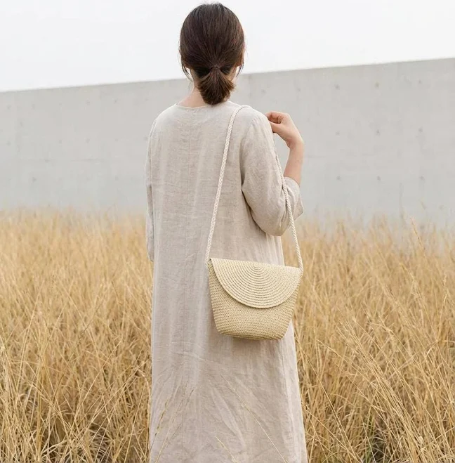 bag Boho Woven Straw Crossbody Bag Etsy - Seller $18