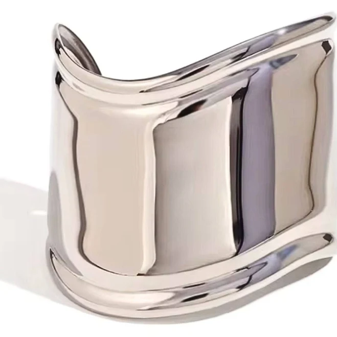 accessory Bold Statement Silver Cuff Bracelet Olivia Le $88