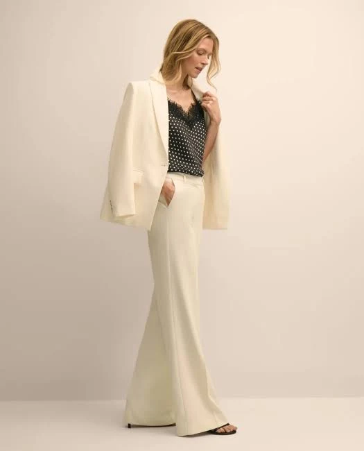 wide leg pants Brooks Brothers Women's Crepe Wide-leg Pants Brooks Brothers $139.99