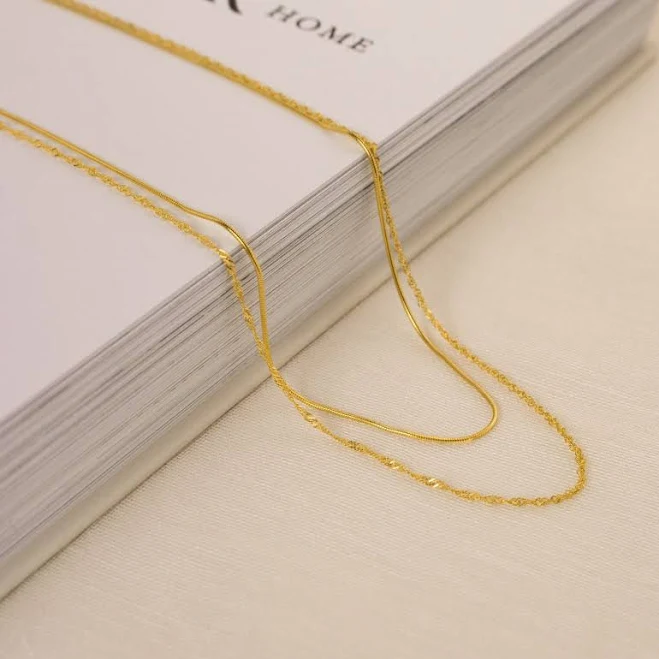 accessory Caitlyn Minimalist Monet Duo Chain Caitlyn Minimalist $33.75