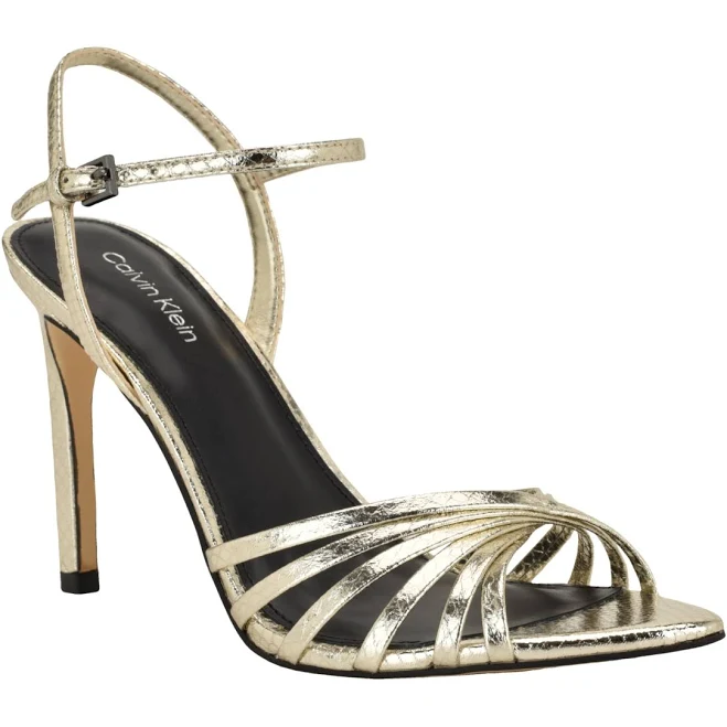 shoes Calvin Klein Women's Daniella Strappy Stiletto Dress Sandals Macy's $65.4
