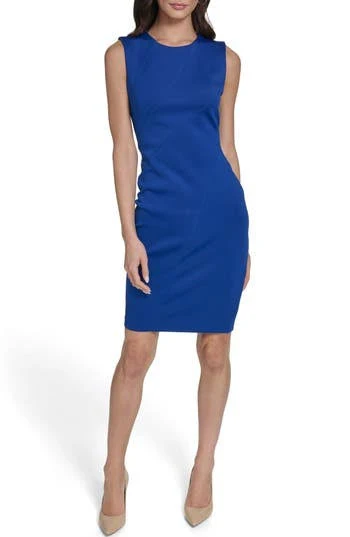 dress Calvin Klein Women's Sleeveless Crepe Sheath Dress Nordstrom Rack $49.97