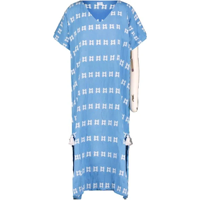 dress Capucine Maxi Women's Embroidery Caftan The Well Appointed House $198