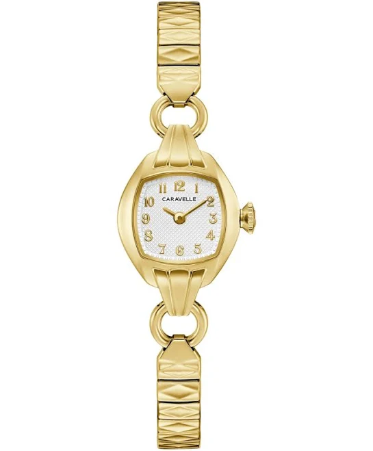 accessory Caravelle Women's Vintage Classic Gold-Tone Stainless Steel Expansion Watch Macy's $131.25