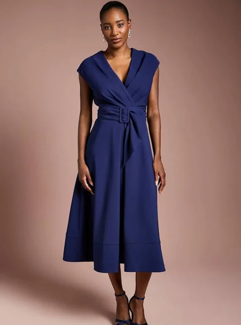 dress Coast Women's Belted Crepe Dress boohoo USA $166.6