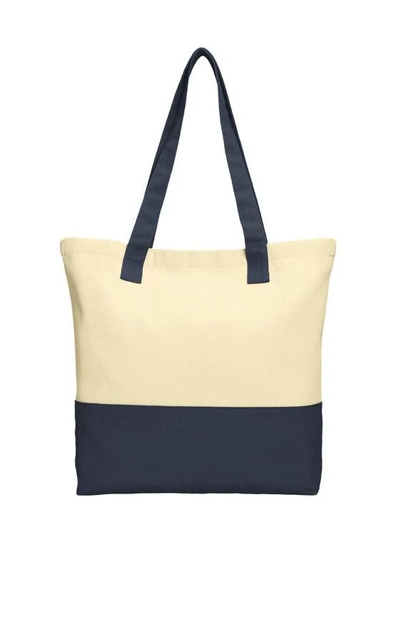 bag Colorblock Cotton Canvas Tote Bag Bag and Canvas $11.23
