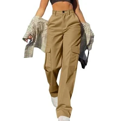cargo pants Coolmee Women's High-Waisted Baggy Stretchy Cargo Pants Target $36.99