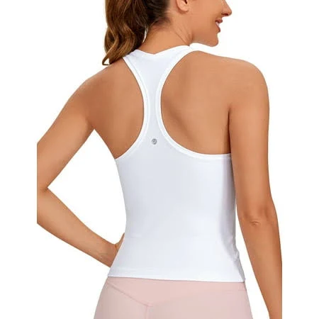 top Crz Yoga Women's Butterluxe Racerback Workout Tank Tops for Sleeveless Gym Tops Walmart - CRZ YOGA $22.09