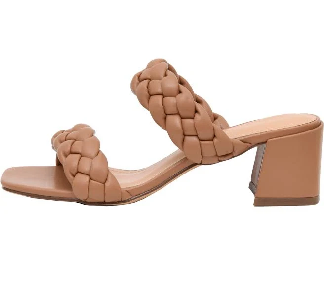 shoes Cushionaire Women's Onyx Braided Heel Sandal +Memory Foam Cushionaire $44.99