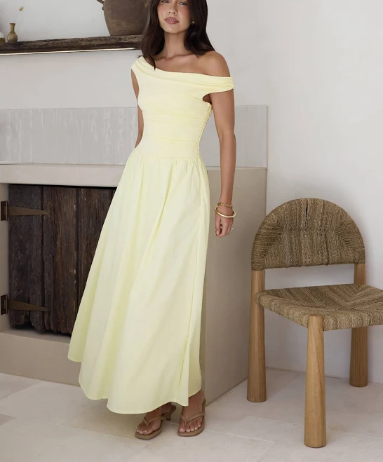 dress Days of The Sun Off Shoulder Maxi Dress Fortunate One US $129