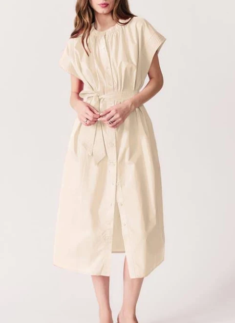 dress DELUC Women's Cancela Cap Sleeve Cotton Poplin Shirtdress Nordstrom $98