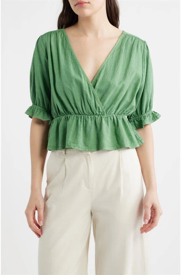 sleeveless top DELUC Women's Felice Peplum Top Nordstrom $108