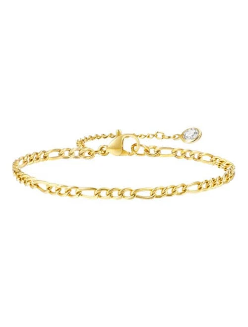 accessory DLORIA Women's Classic Gold Figaro Chain Bracelet Nordstrom $43