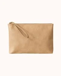bag Doux Vegan Leather Clutch - Taupe Azaria $31.95