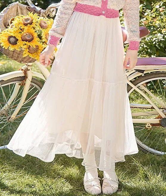 bottoms Dreamy Chiffon Maxi Skirt Romantic Fairytale $69