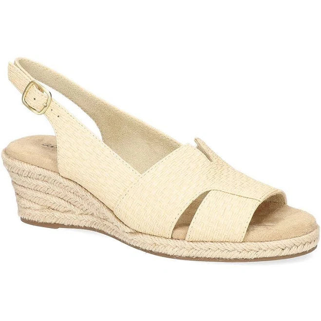 shoes Easy Street Women's Resort Espadrille Wedge Sandals Kohl's $44.61