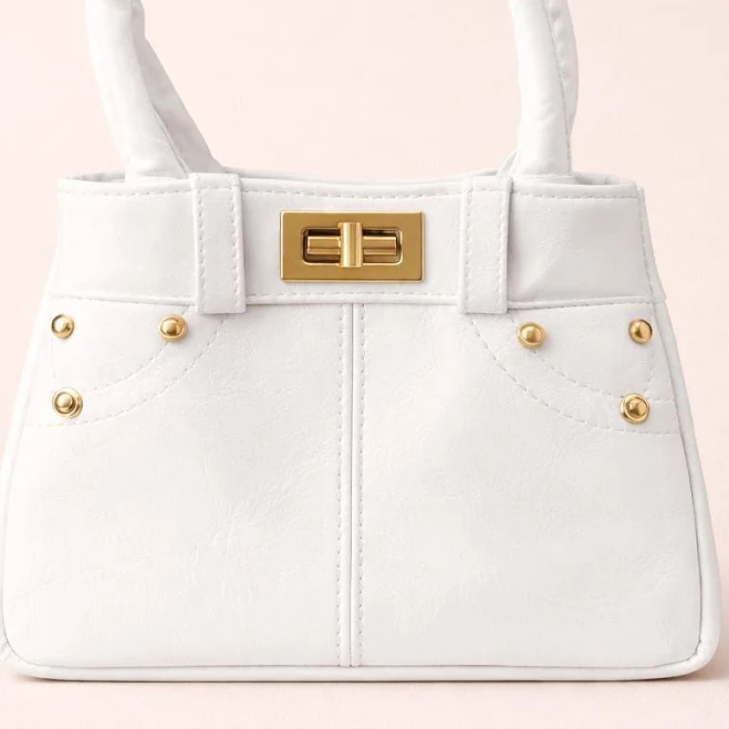 bag Elegant Women's Mini Top Handle Bag with Gold Details Etsy - Seller $26.81
