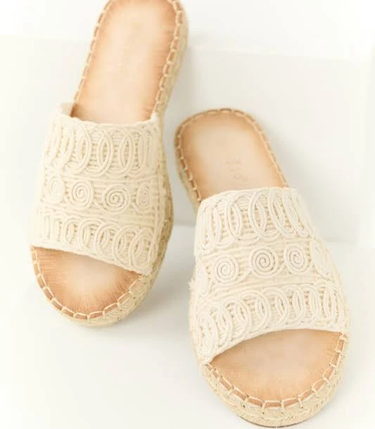 shoes Espadrille Slide On Sandals Lime Lush $24.95