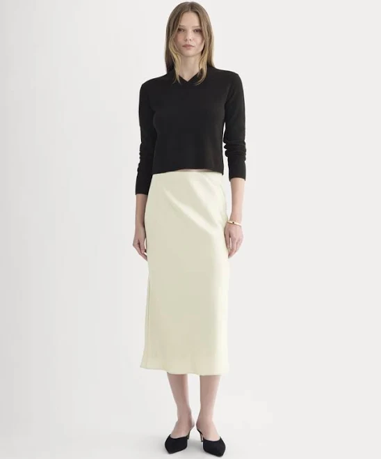 skirt Everlane Silk Charmeuse Slip Skirt Everlane $50