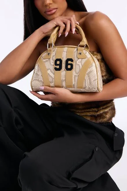 bag Fashion Nova Women's Call My Number Faux Leather Satchel Bag Fashion Nova $9.98