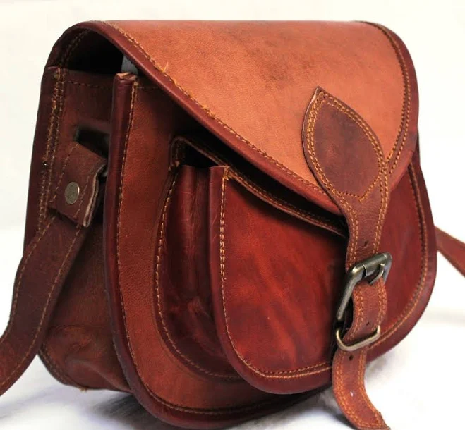 bag Firu-Handmade Women's Vintage Leather Crossbody Shoulder Bag eBay - handicraftganesha $36.06