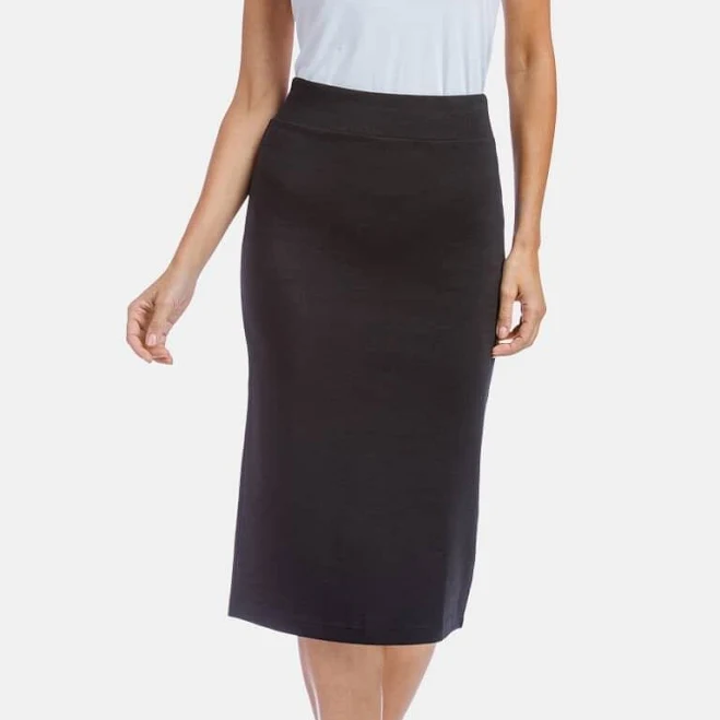skirt Fishers Finery Women's Ecofabric Ponte Stretch Pencil Skirt Fishers Finery $60.99
