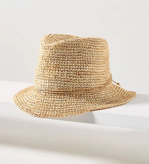 accessory Floppy-Brim Straw Bucket Hat by San Diego Hat Co. in Beige at Anthropologie Anthropologie $98