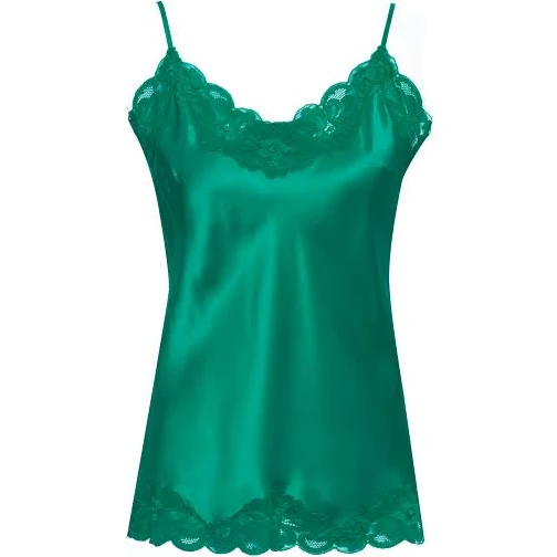 top Floral Lace Silk Cami Gold Hawk Clothing $145