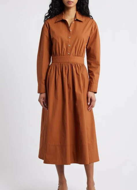 dress FREEMARKET Women's Long Sleeve Shirtdress Nordstrom $68