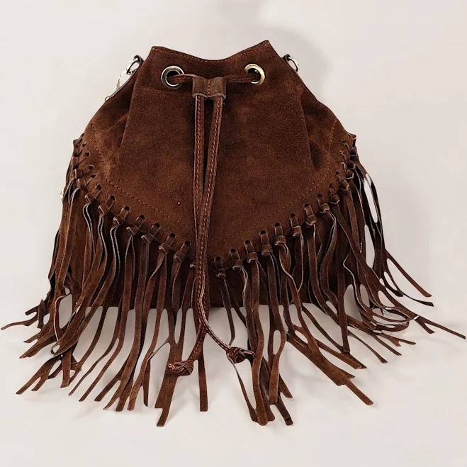 bag Fringe Suede Leather Crossbody Bag Etsy - Seller $158.86