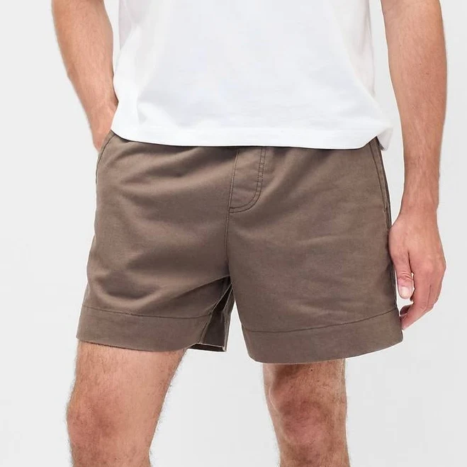 shorts Gap Men's 5.5" Linen-Blend Relaxed Shorts Gap $35