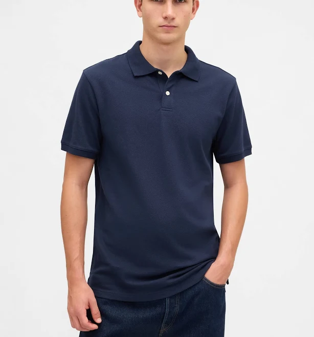 top Gap Men's Pique Polo Shirt Gap $27