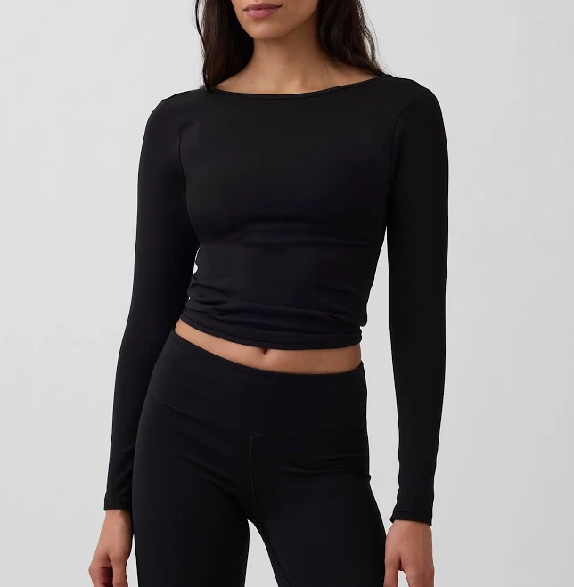 crop top Gap Women's Gapfit Boatneck T-Shirt Gap $23