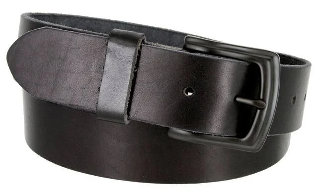 accessory Genuine Full Grain Leather Jean Belt with Classic Buckle Belts.com $32.95