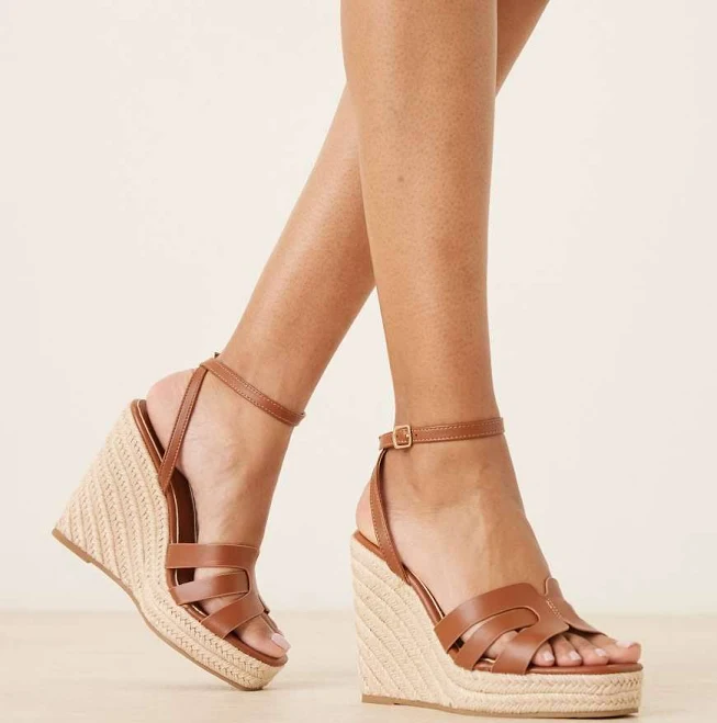 shoes Glamorous Espadrilles Wedge Heeled Sandals ASOS $49