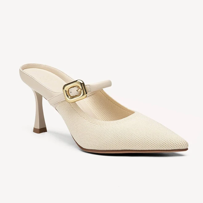 shoes GraceLithe Pointed Toe Heeled Mules cosyisland.co $109